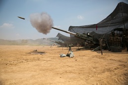 ROK, US Marines sync artillery techniques during KMEP 14-7