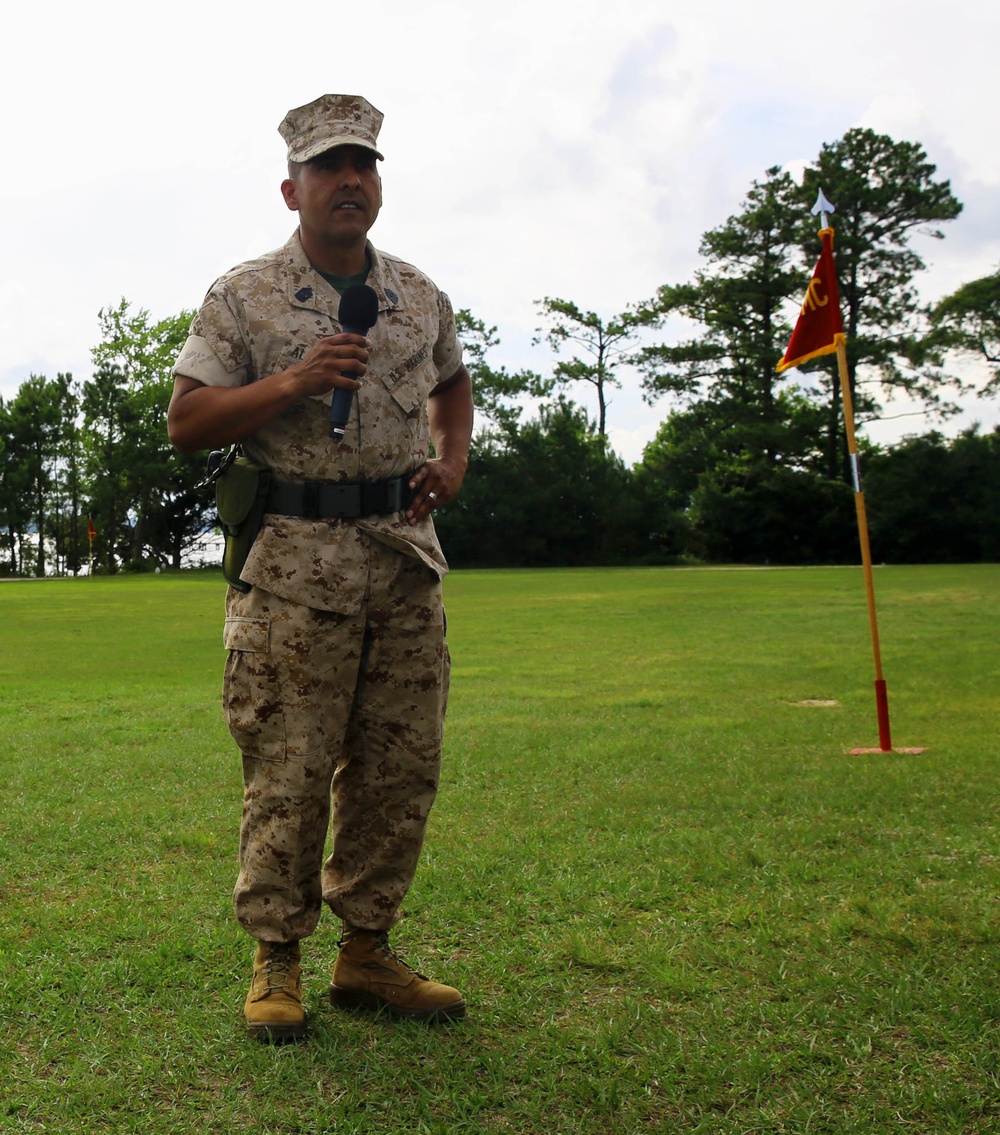 6th Marine Regiment receives new sergeant major