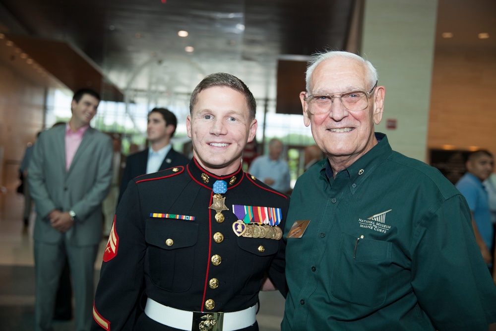 Kyle Carpenter at National Museum of the Marine Corps