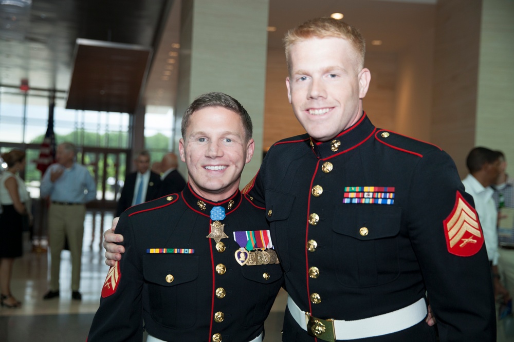 Kyle Carpenter at National Museum of the Marine Corps