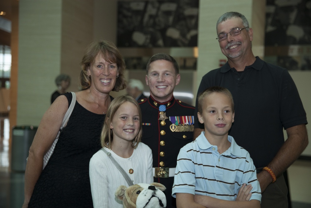 Kyle Carpenter at National Museum of the Marine Corps