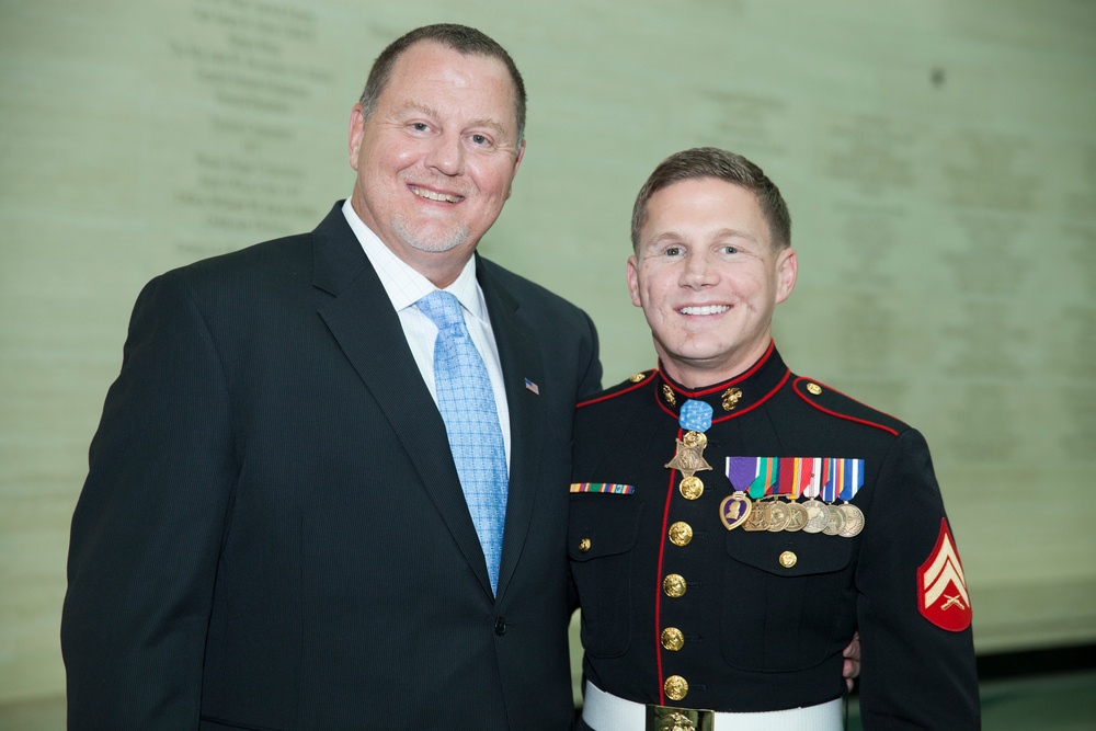 Kyle Carpenter at National Museum of the Marine Corps