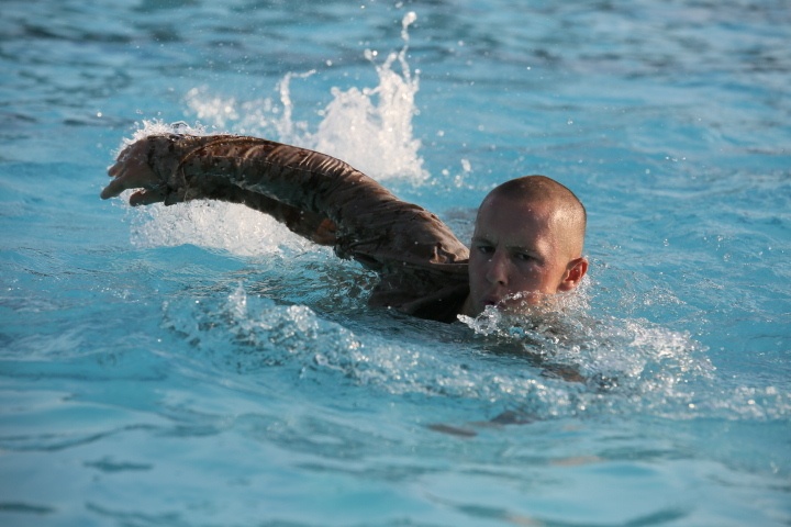 Photo Gallery: Parris Island recruits dive into Marine Corps’ amphibious nature