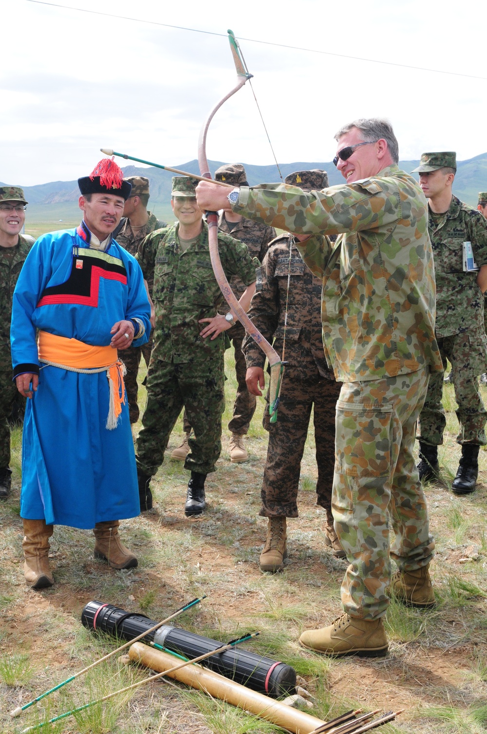 Maj. Gen. Burr visits Khaan Quest 2014