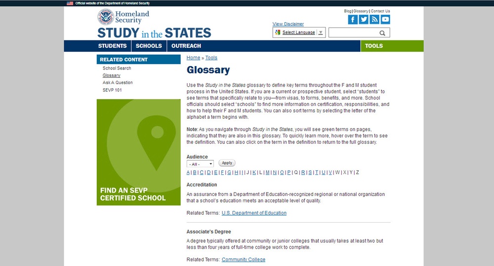 DHS launches enhanced Study in the States website