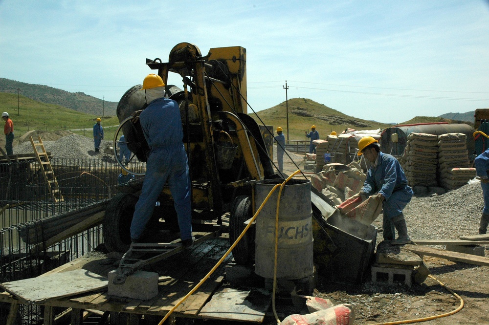 Electrical substation outside in northern Iraq