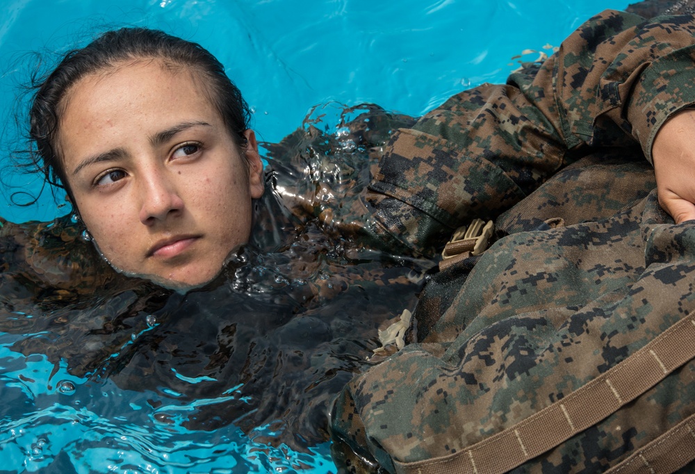 Marine recruits swim their way to next phase of training on Parris Island