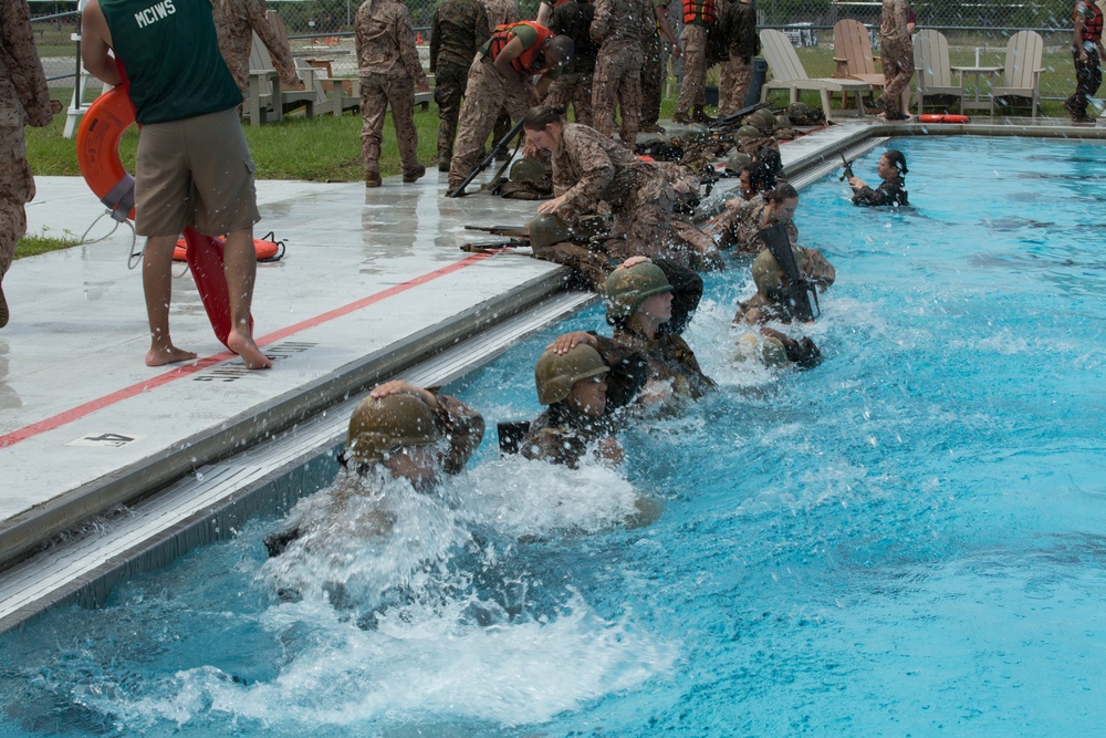 Marine recruits swim their way to next phase of training on Parris Island