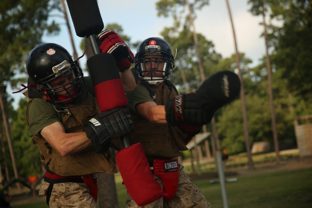 Photo Gallery: Marine recruits battle during pugil stick matches on Parris Island