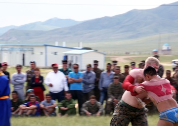Mongolian Armed Forces share culture during KQ14