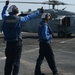 USS George H.W. Bush flight deck activity