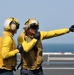 USS George H.W. Bush flight deck activity