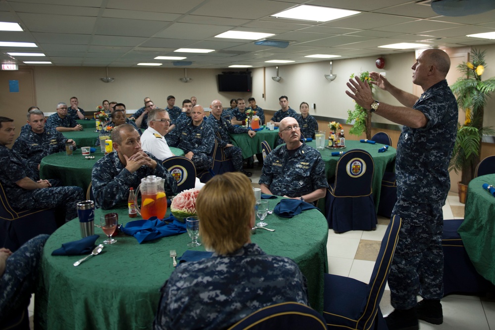 Navy surgeon general aboard USNS Mercy