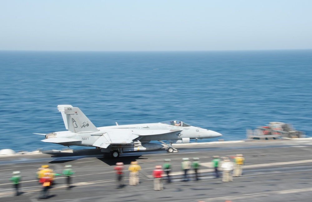 USS George H.W. Bush flight operations