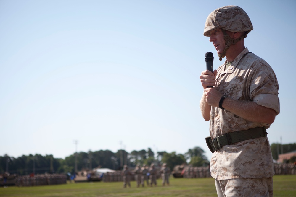 2nd Tank Battalion Change of Command Ceremony