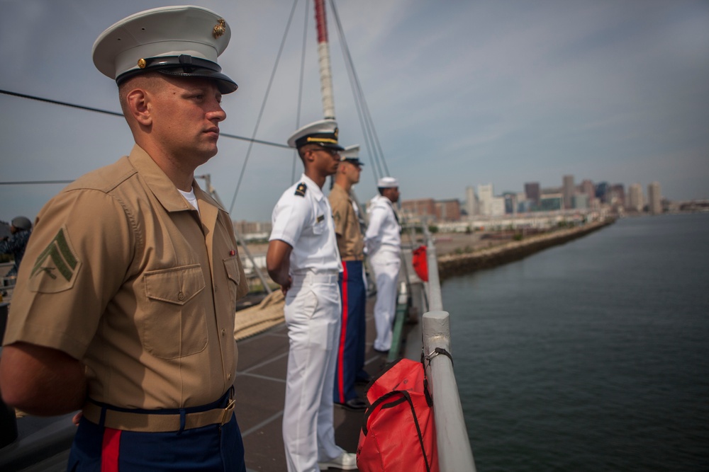 US Marines, sailors arrive in Boston for the annual Boston Harborfest