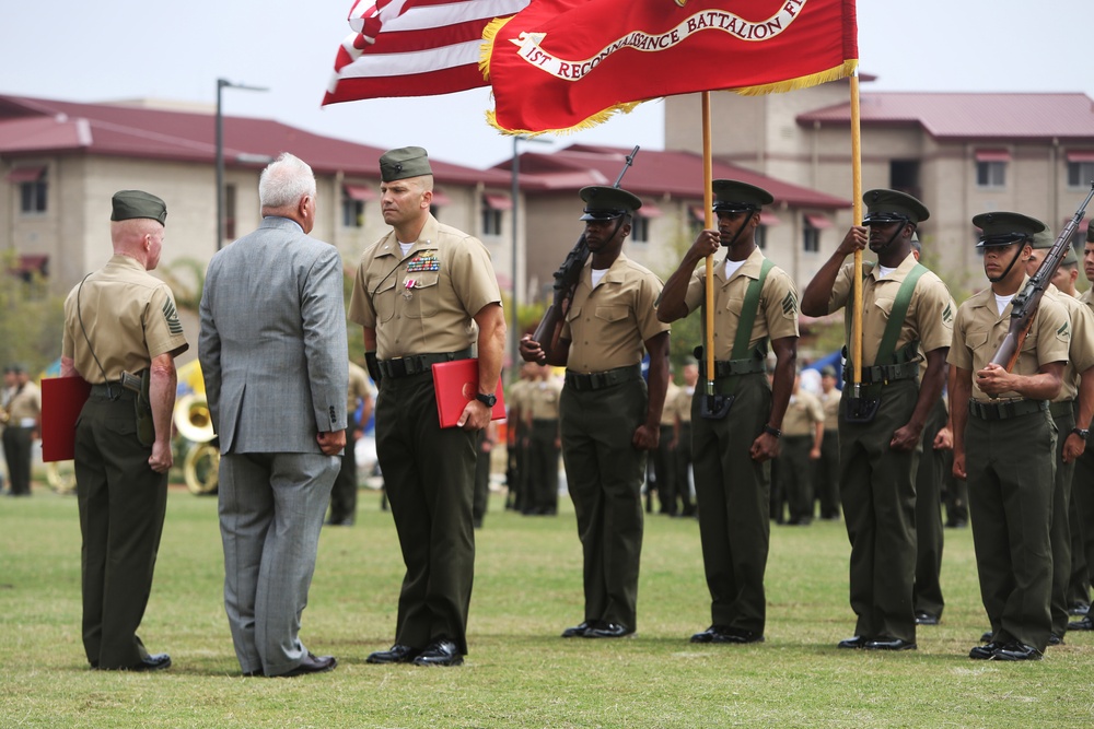 1st Recon Battalion welcomes new commanding officer