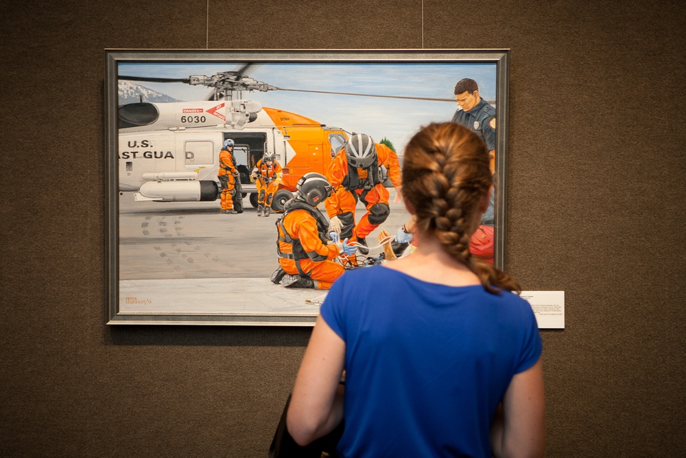 Opening reception of the Coast Guard Art Program's 2014