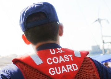 US Coast Guard performs routine safety boarding during interagency Operation.