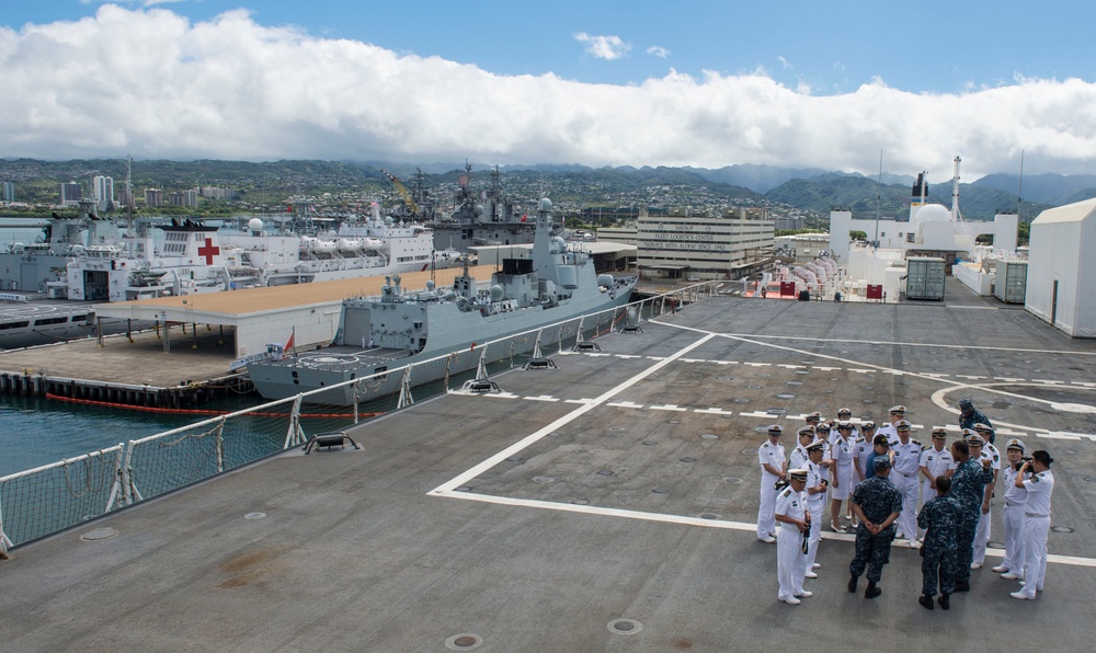 PLA(N) ship visit to USNS Mercy