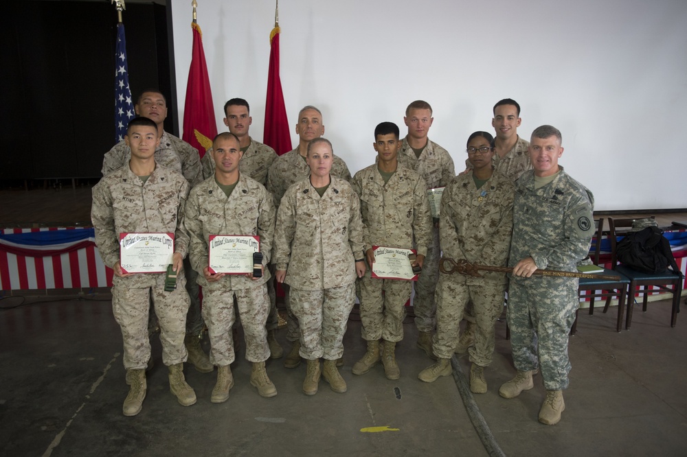 Seven Marines graduate MCMAP instructor’s course at CJTF-HOA