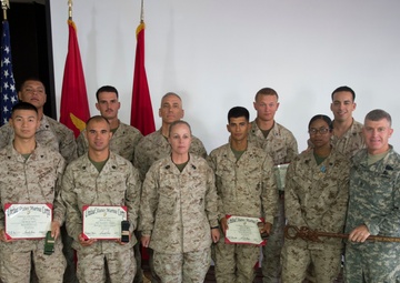 Seven Marines graduate MCMAP instructor’s course at CJTF-HOA