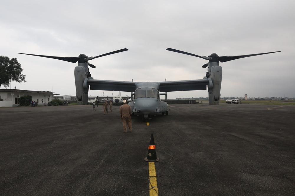 Marine Air Craft Visit Libreville, Gabon