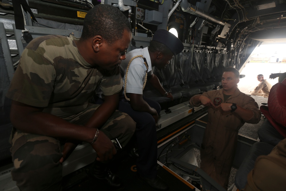 Marine Air Craft Visit Libreville, Gabon