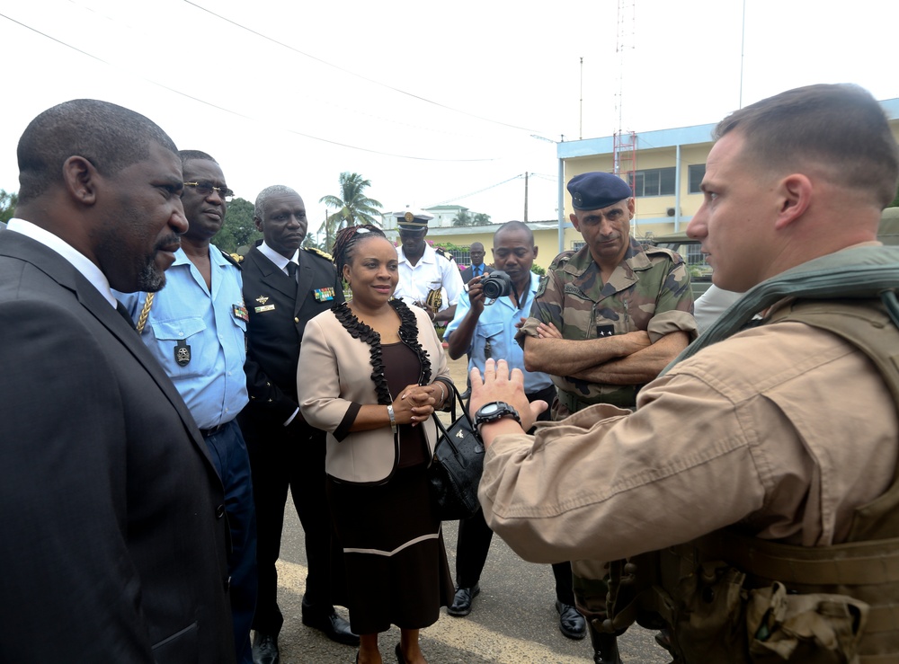 Marine Air Craft Visit Libreville, Gabon