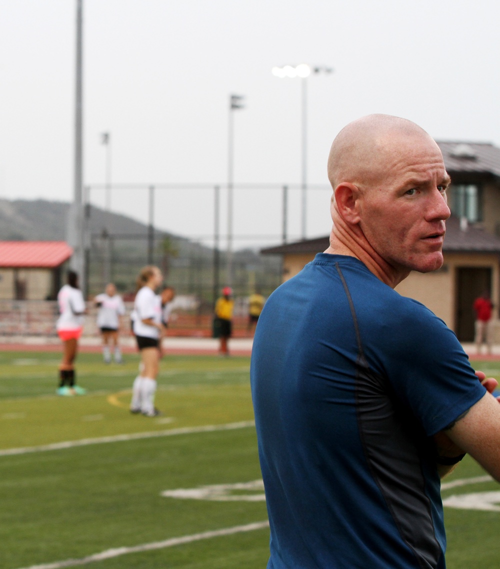 Sailor steps up as volunteer soccer coach