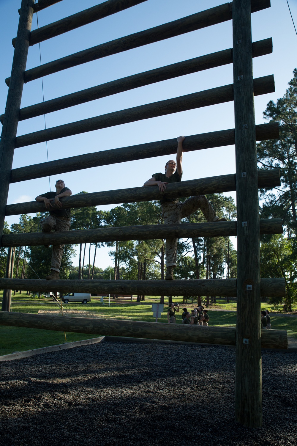 Marine recruits face Confidence Course challenges on Parris Island