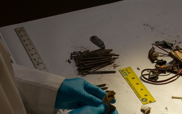 ATF lab processes crime scene