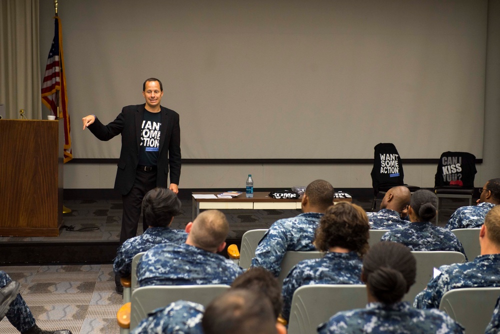 Naval Base Coronado Sailors watch show about decision-making