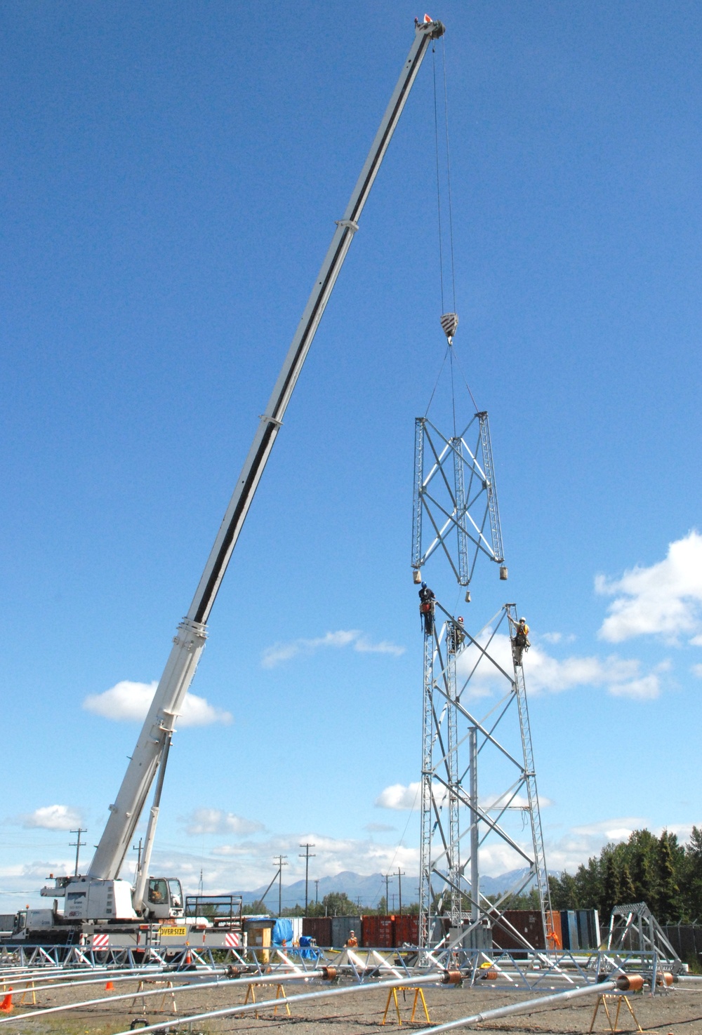 Constructing a new high-frequency radio tower