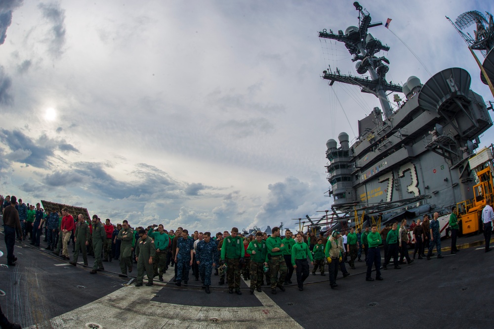 FOD walkdown aboard USS George Washington