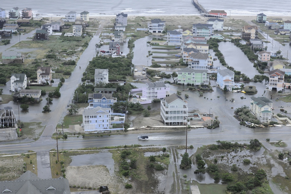 Coast Guard assesses Hurricane Arthur damage on Outer Banks, NC