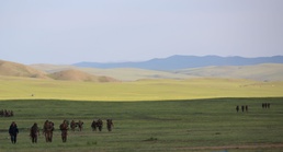 US Marines lead Mongolians during nine-day survivor course at KQ14
