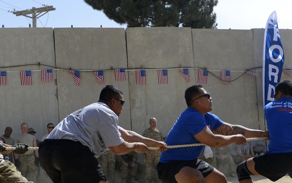 Bagram troops celebrate the Fourth of July