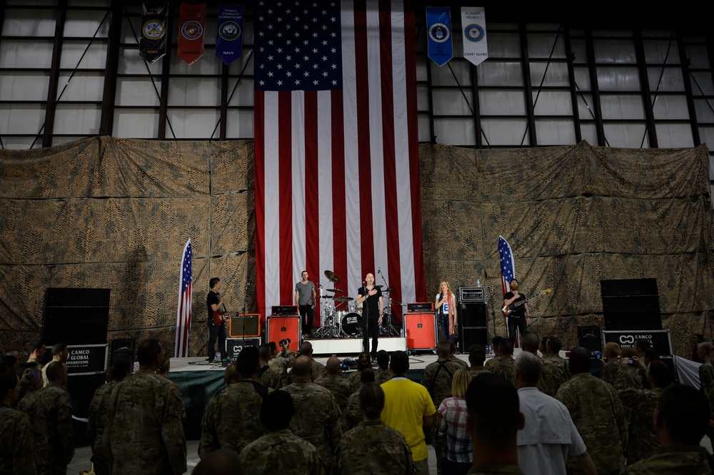 Bagram troops celebrate the Fourth of July