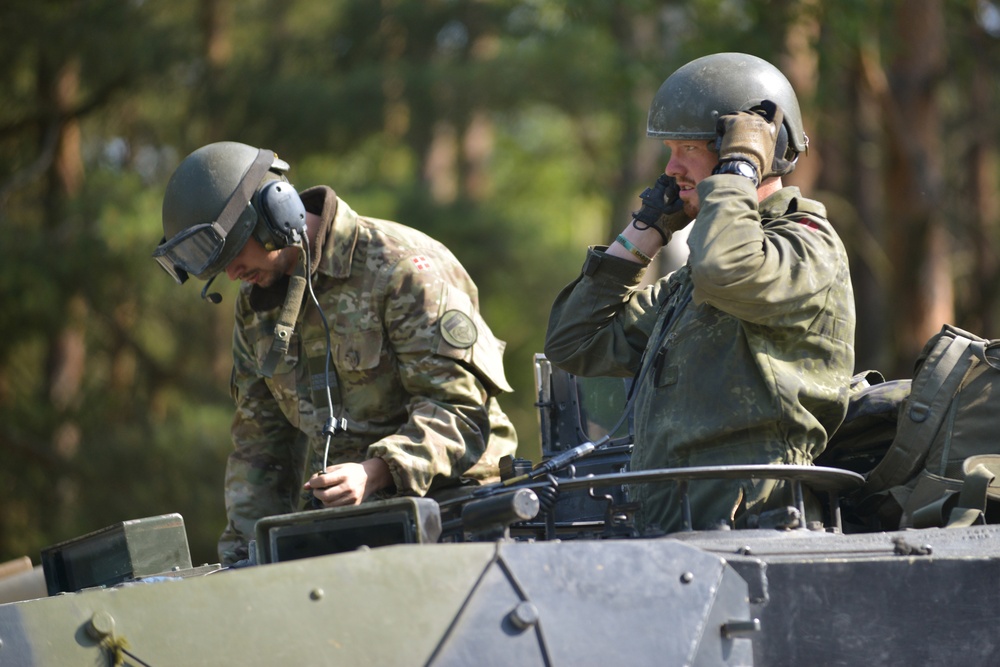Danish army trains on 7th Army Joint Multinational Training Command’s Grafenwoehr Training Area, Germany