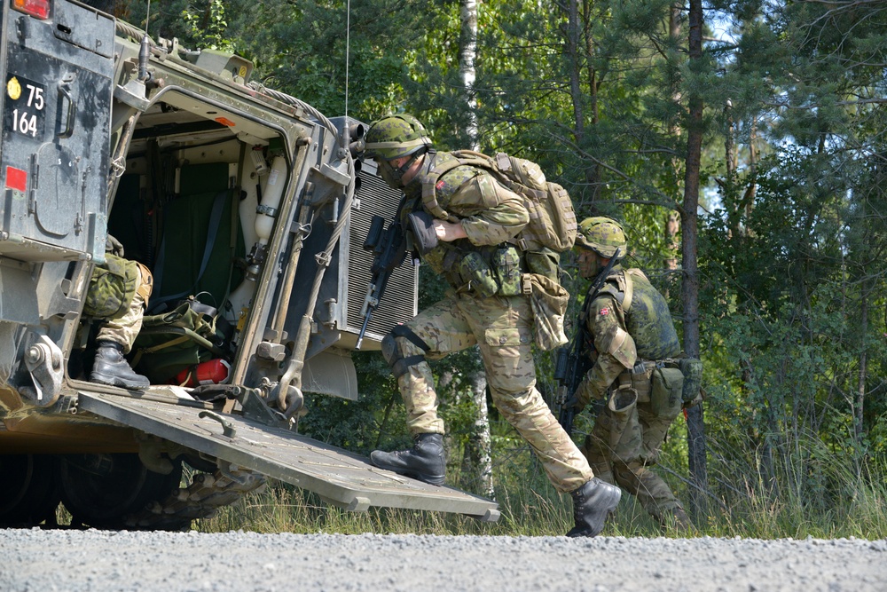 Danish army trains on 7th Army Joint Multinational Training Command’s Grafenwoehr Training Area, Germany