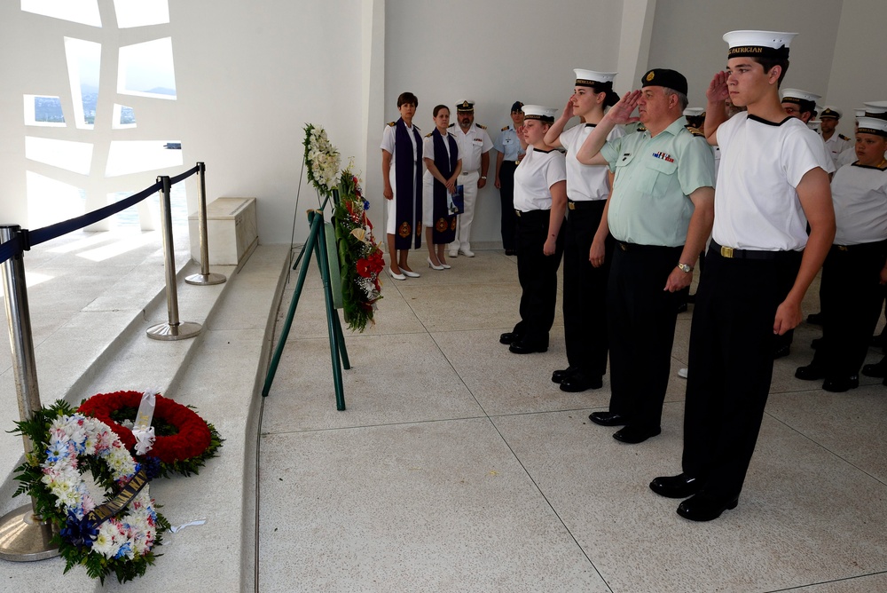 Arizona Memorial wreath laying