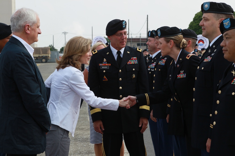 US Ambassador to Japan Caroline Kennedy visits Camp Zama