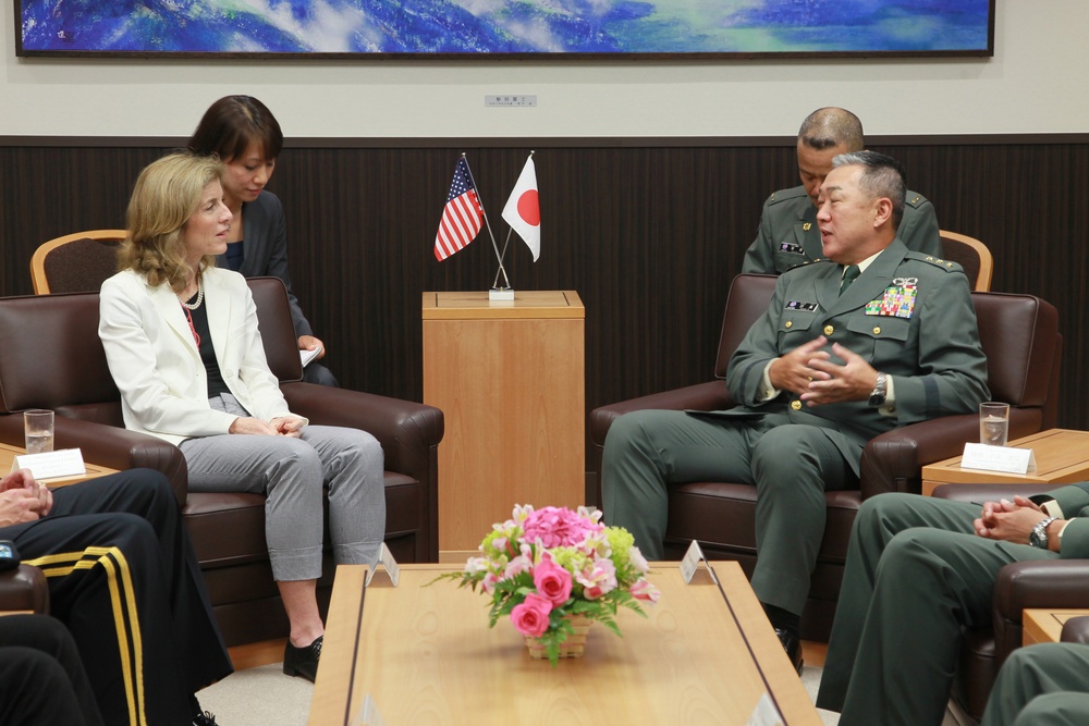 US Ambassador to Japan Caroline Kennedy visits Camp Zama