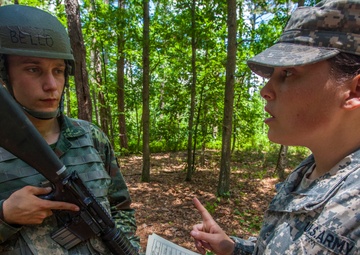 Field leadership exercise tests Albanian OCS candidates