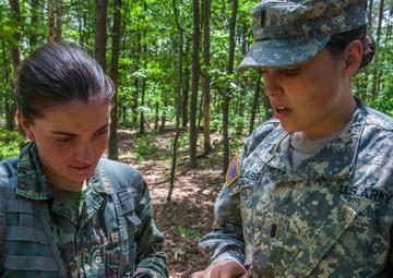 Field leadership exercise tests Albanian OCS candidates