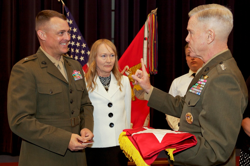 Marine Corps BGen Michael Groen Promotion