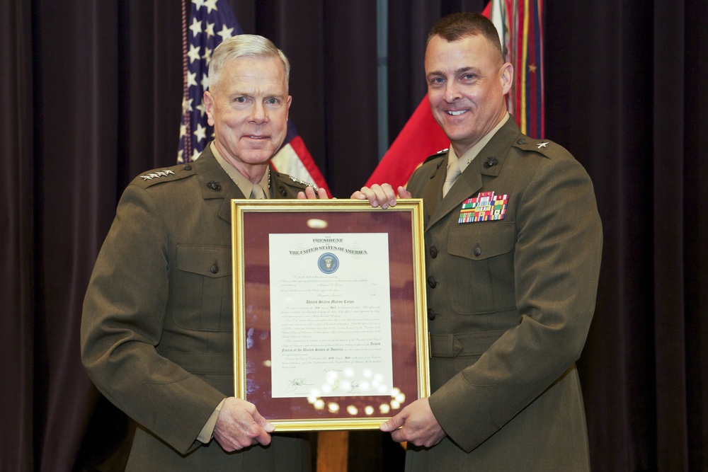 Marine Corps BGen Michael Groen Promotion