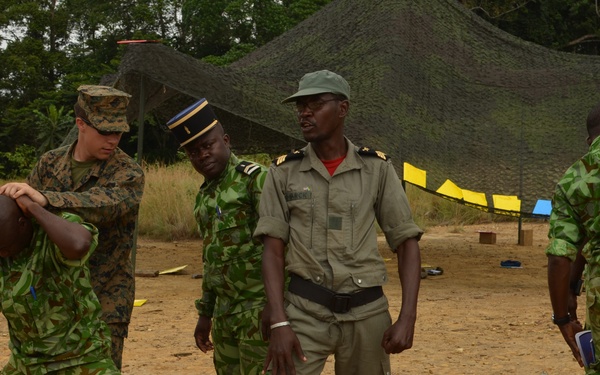 Marines, sailors partner with task force in Gabon