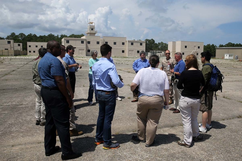 Top budget officials examine encroachment around Cherry Point